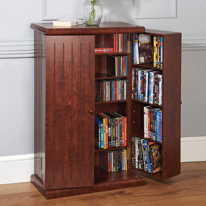 Red Barrel Studio® Double Door Multimedia Media Cabinet & Reviews | Wayfair
